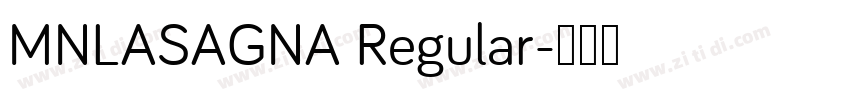 MNLASAGNA Regular字体转换